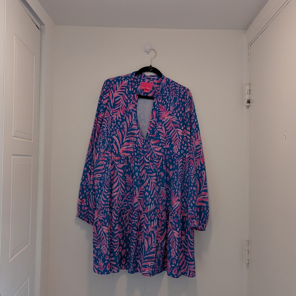 Lilly Pulitzer Blue and Pink Dress